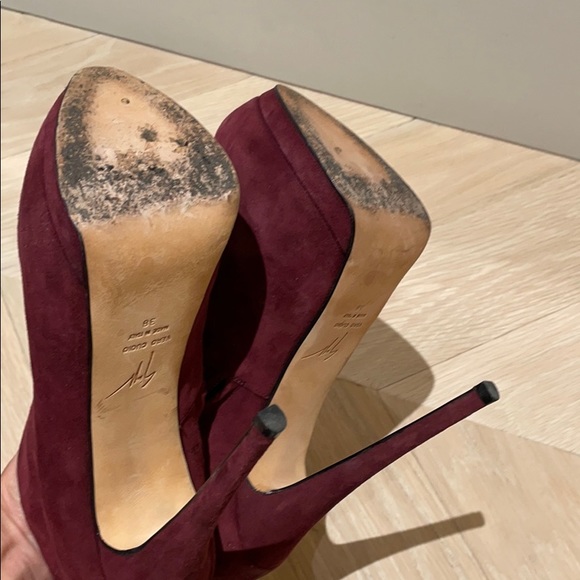 Giuseppe Zanotti booties burgundy. - Picture 6 of 6